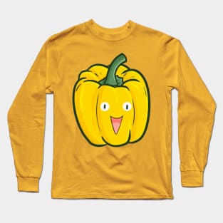 Cute Yellow Bell Pepper Long Sleeve T-Shirt